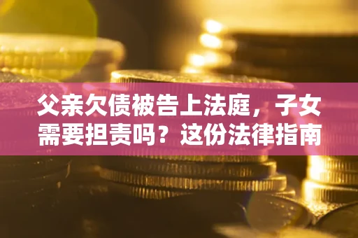北京父亲欠债被告上法庭，子女需要担责吗？这份法律指南必须看完