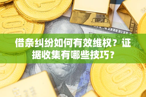 北京借条纠纷如何有效维权？证据收集有哪些技巧？