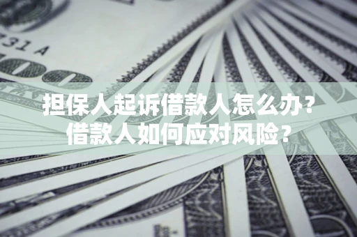 北京担保人起诉借款人怎么办？借款人如何应对风险？