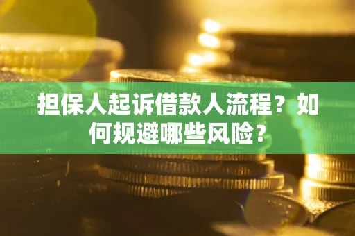 北京担保人起诉借款人流程？如何规避哪些风险？