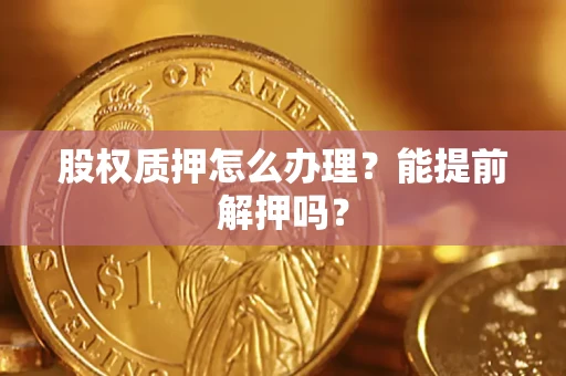 北京股权质押怎么办理？能提前解押吗？